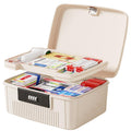 NICEWAT 2-Layer Medicine Lock Box – 6L Secure Storage with Code & Tray