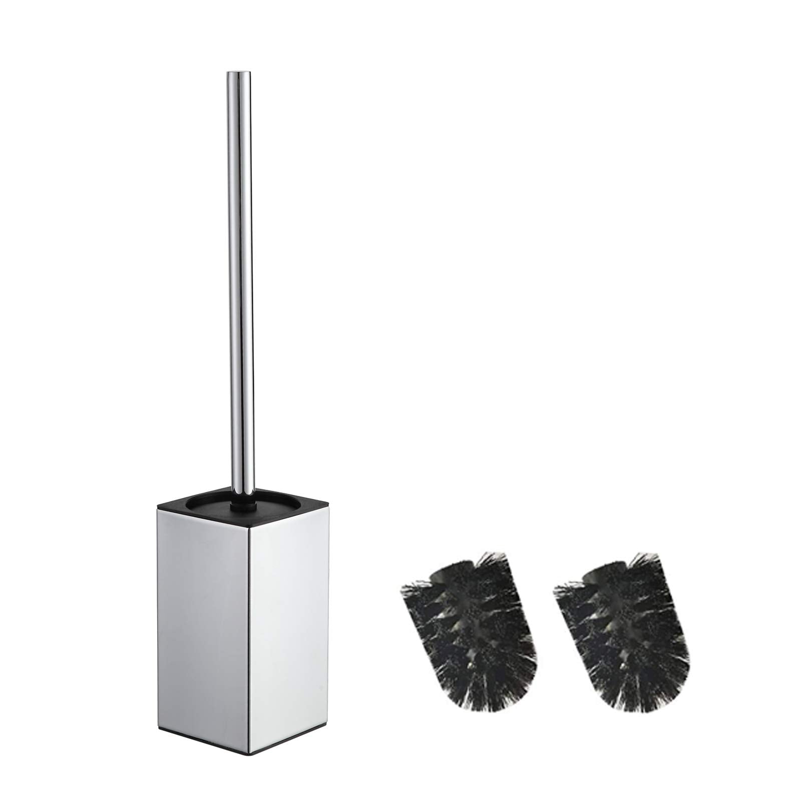 BGL Stainless Steel Toilet Brush Holder | Chrome Square Floor Stand