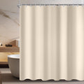 Lerores Anti-Mould Shower Curtain – Beige Water-Repellent Fabric, 180x180cm