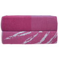 SweetNeedle Cotton Beach Towels - Pack of 2 Oversized Pink Palm