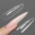 YOKEFELLOW Sandwich Nail Dual Forms – 240Pcs Almond Round Nail Molds