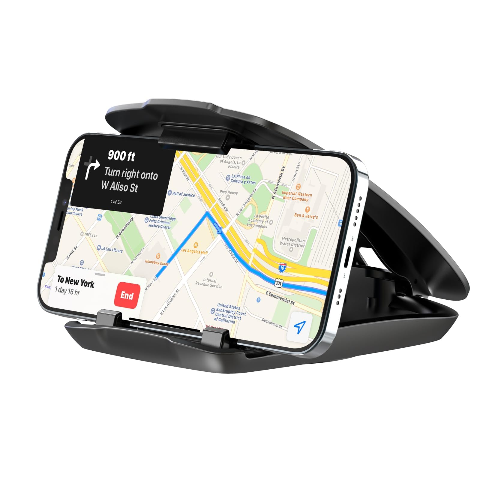 APPS2Car Dashboard GPS Mount – Non-Slip Phone Holder for 3-6.8" Devices