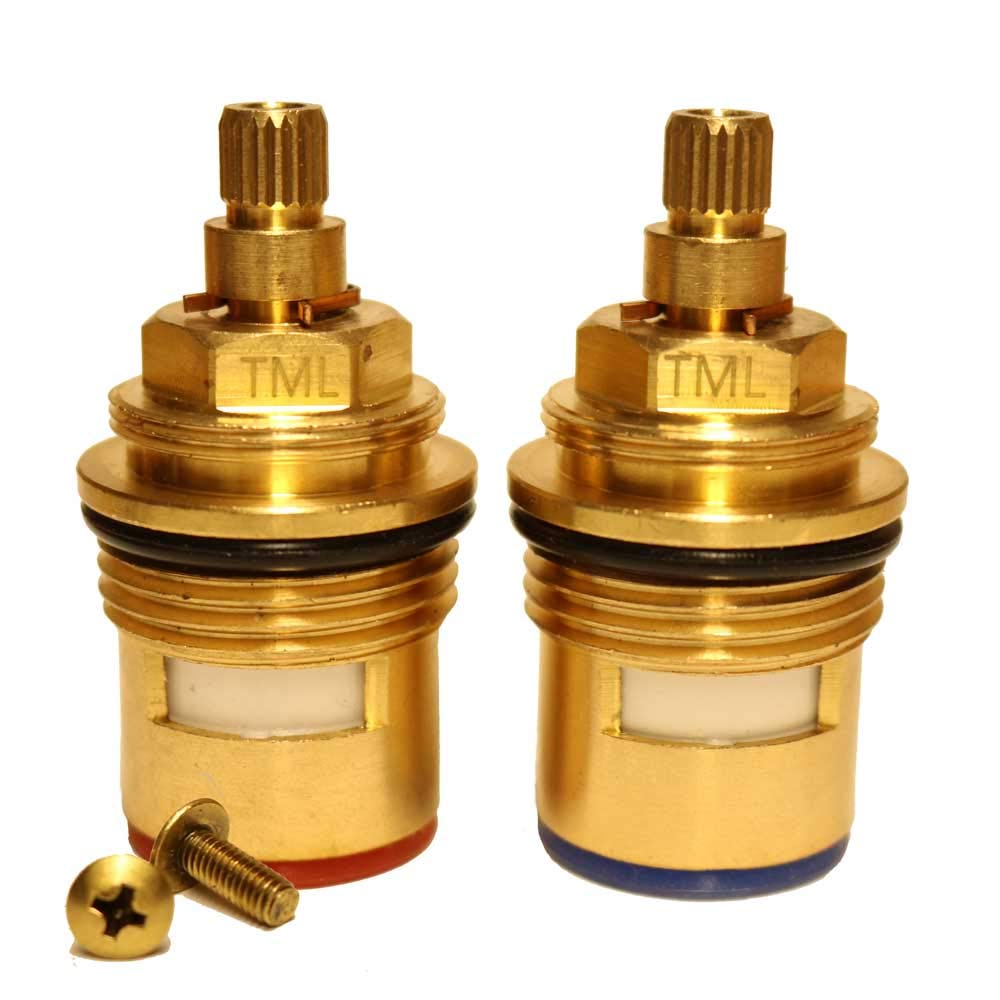 Bath Tap Cartridge Valve - 3/4" x 53mm x 20 Teeth Brass