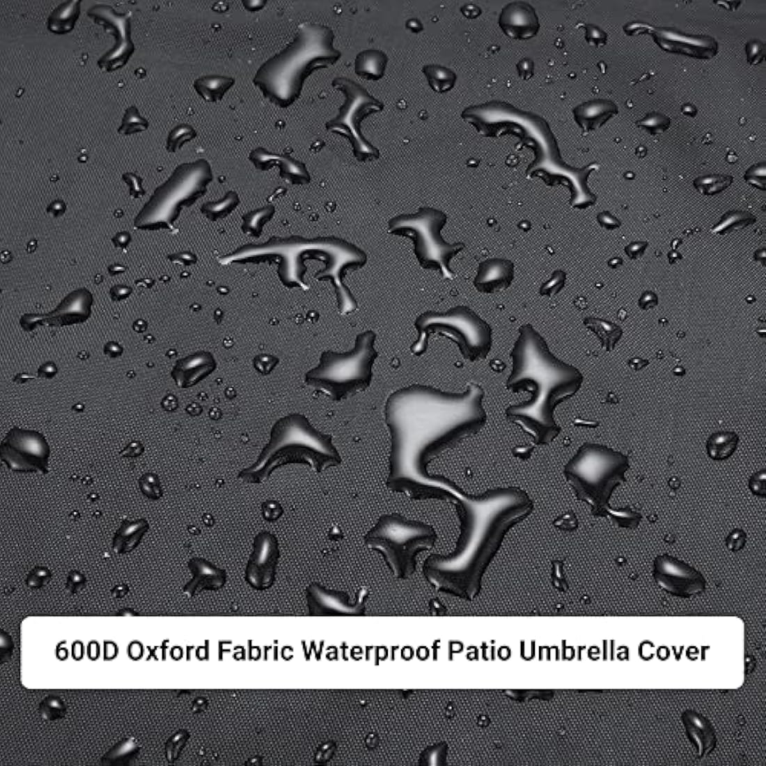 OKPOW Waterproof Parasol Cover | 600D Oxford Fabric Patio Umbrella Cover