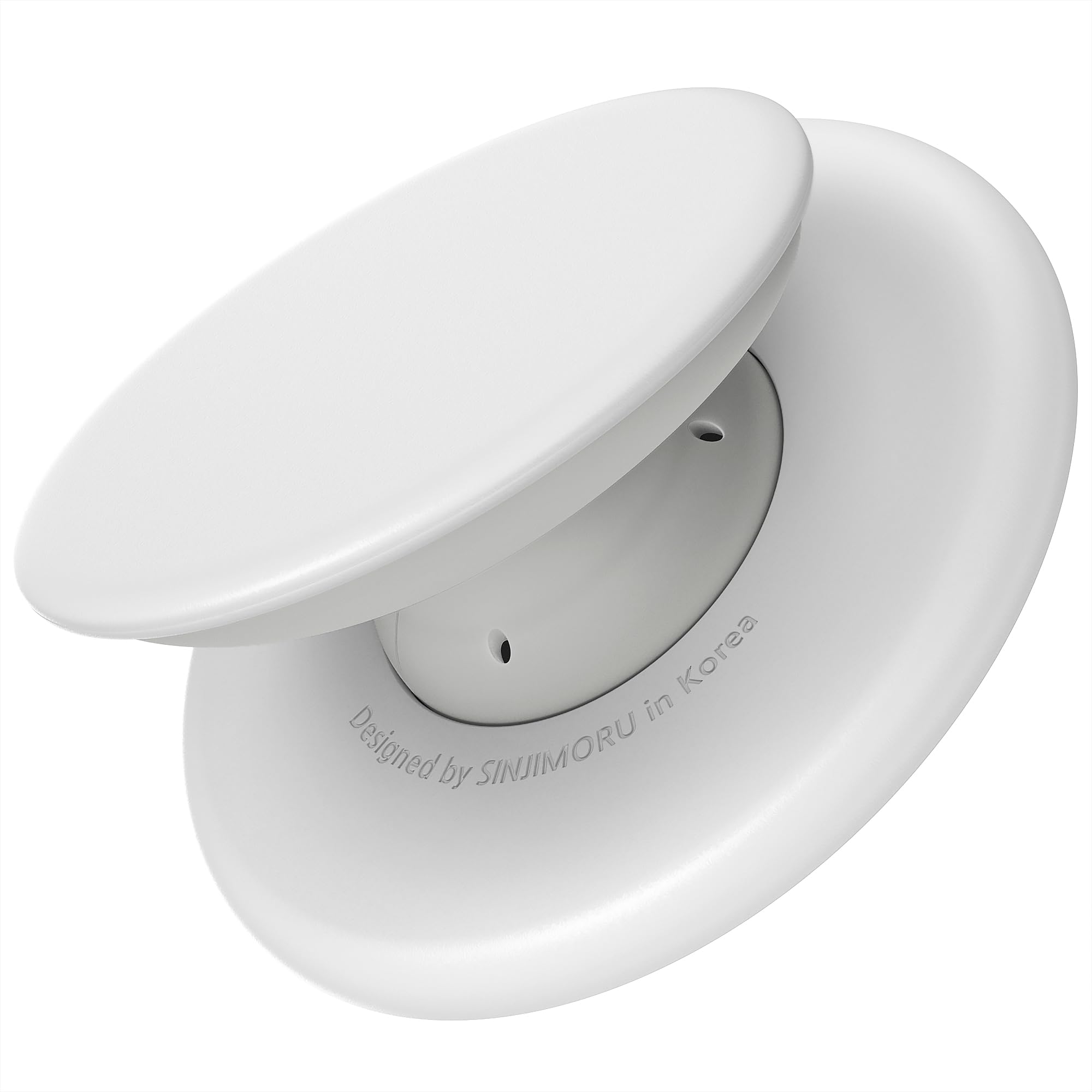 Sinjimoru MagSafe Phone Grip – Silicone Magnetic Finger Holder, White