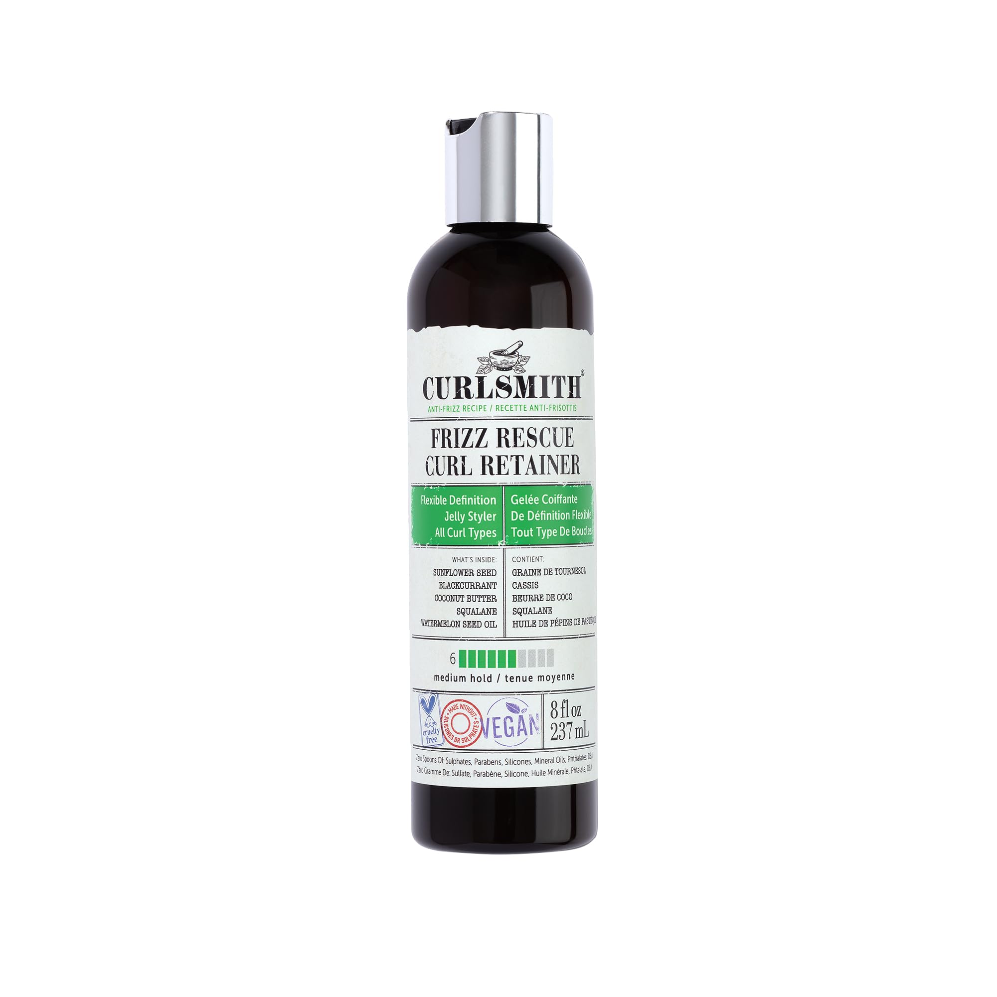 Curlsmith Frizz Rescue Curl Retainer – Anti-Humidity Jelly Styler, 237ml