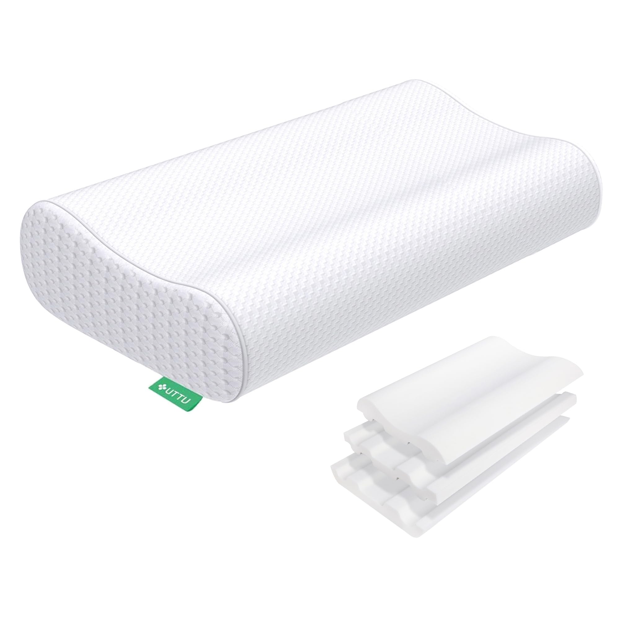 UTTU Cervical Memory Foam Pillow – Adjustable Orthopedic Cooling Pillow