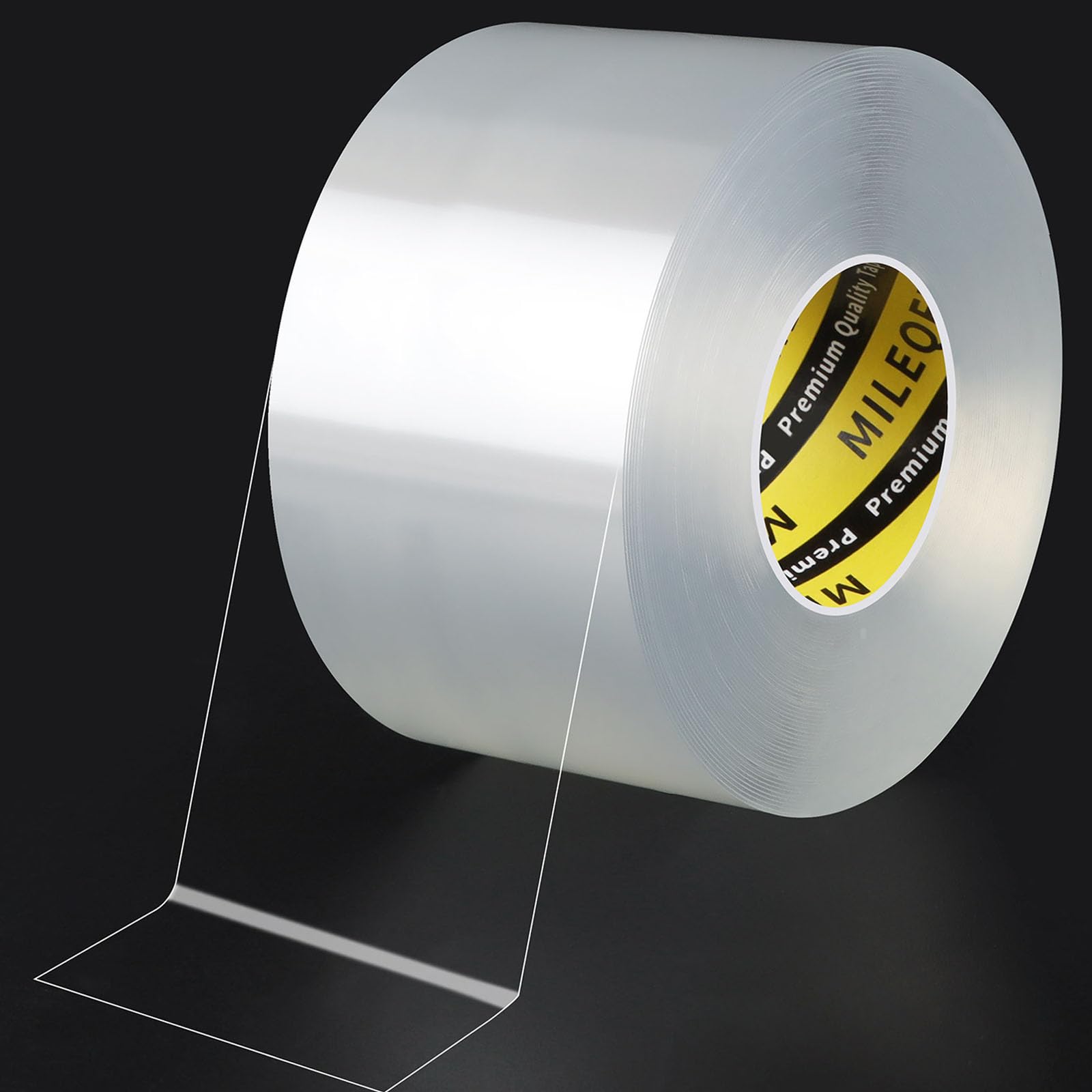 MILEQEE Clear Weather Stripping – 2in x 32.8FT Adhesive Window Seal