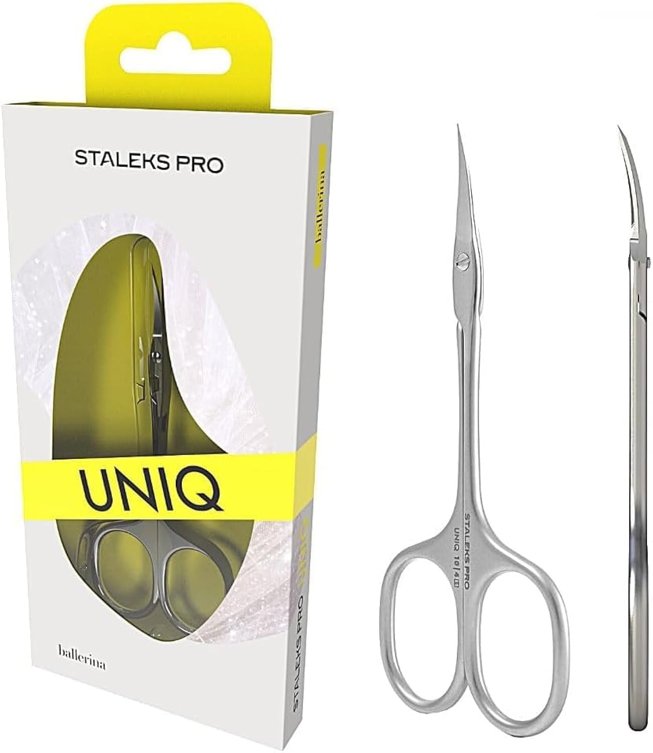 Staleks Pro UNIQ Ballerina Cuticle Scissors – Stainless Steel SQ-10/4