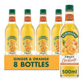 Robinsons Ginger and Orange Fruit Cordial - 500ml (Pack of 8)