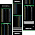 Designa Non-Slip Carpet Darts Mat with Checkout Chart & Oche Line