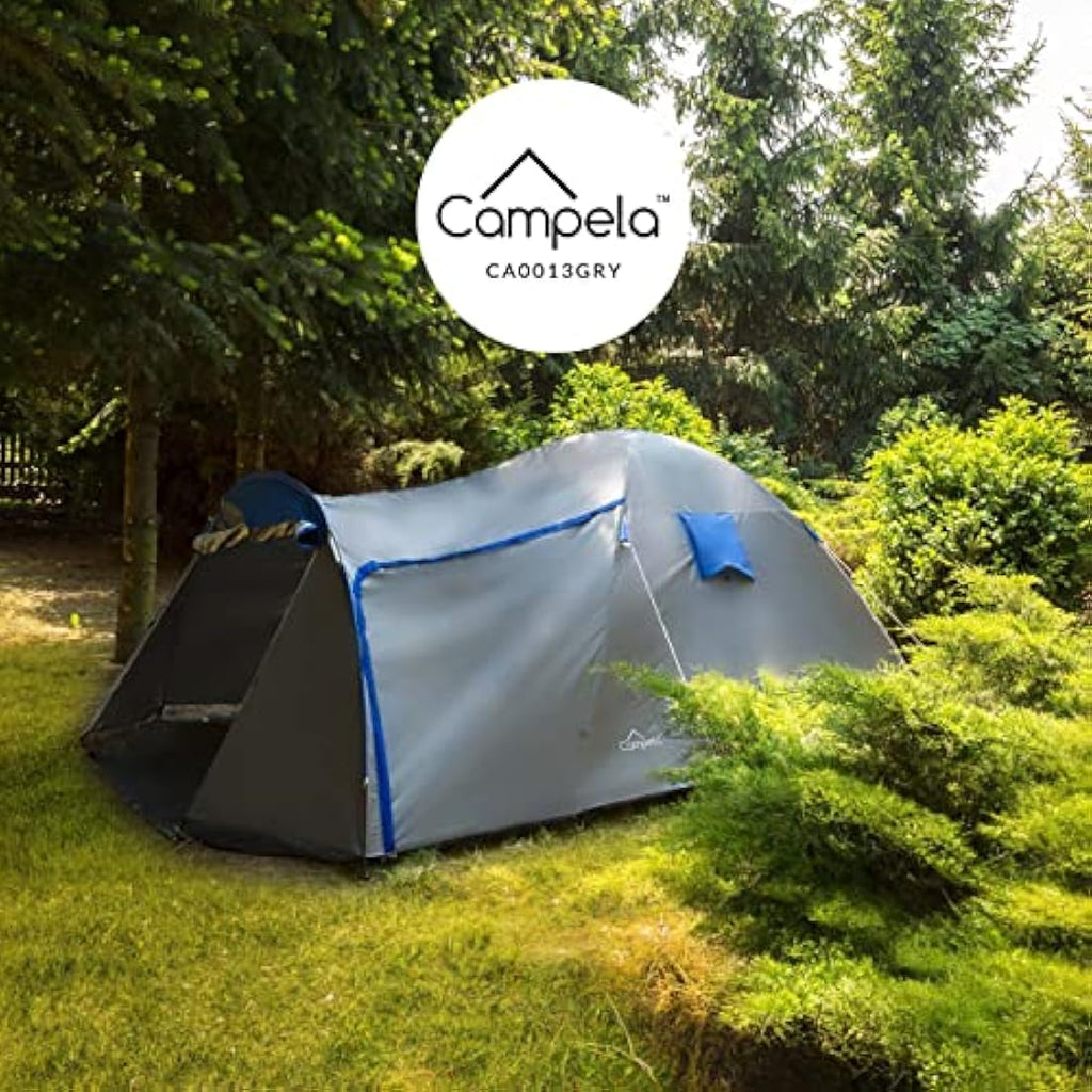 Campela CA0013 Family Tent | 3-4 Person Waterproof Quick Assembly