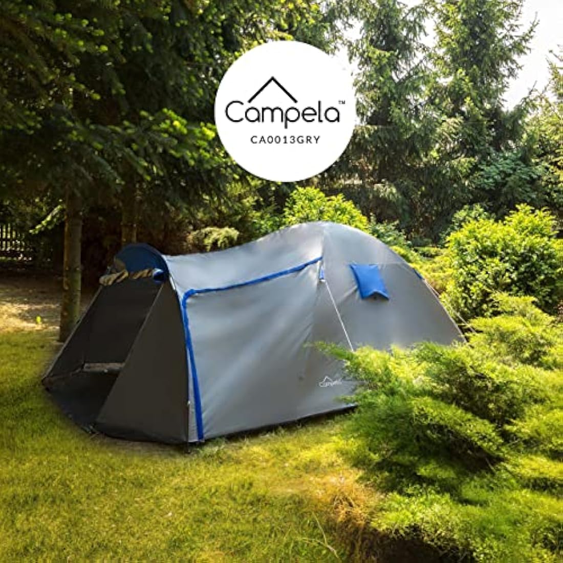 Campela CA0013 Family Tent | 3-4 Person Waterproof Quick Assembly