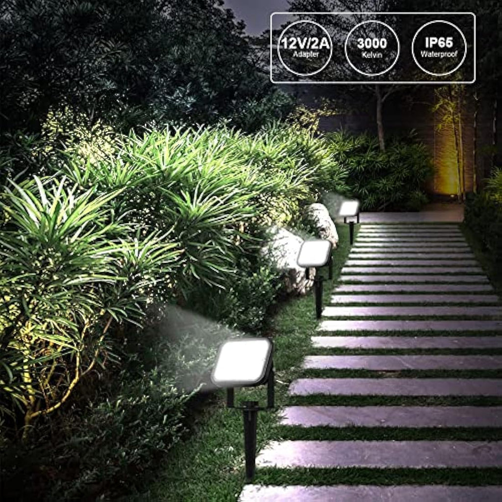 NATPOW LED Garden Spike Lights | IP65 Waterproof Landscape Spotlights