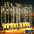 Jolof Store 600 LED Curtain Fairy Lights | 6m x 3m Waterproof Warm White