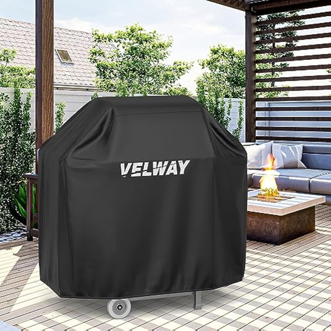 Velway Waterproof BBQ Grill Cover – Heavy Duty 210D Oxford Fabric