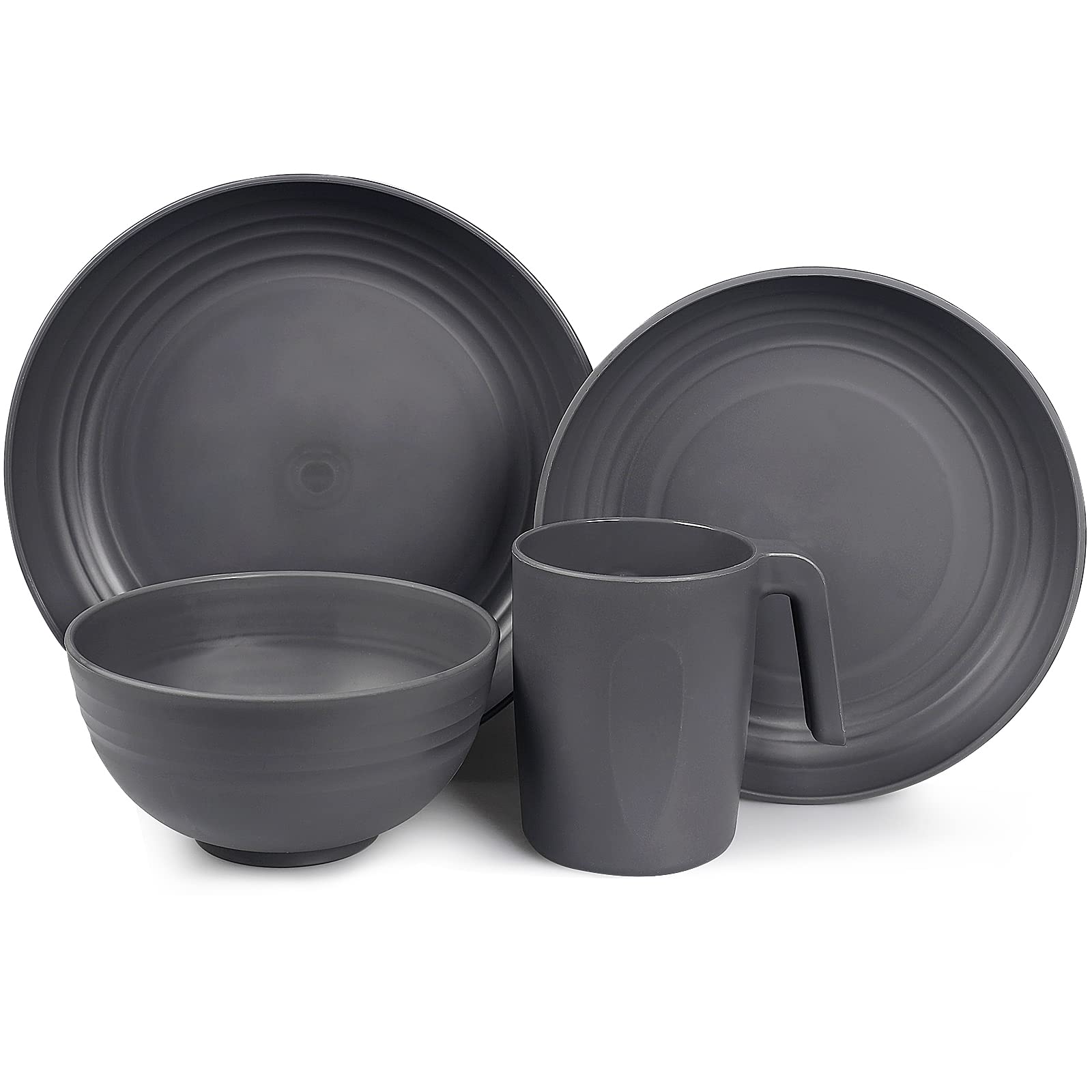 Jolof Store 36pc Unbreakable Dinnerware Set – Microwave Safe Camping Plates