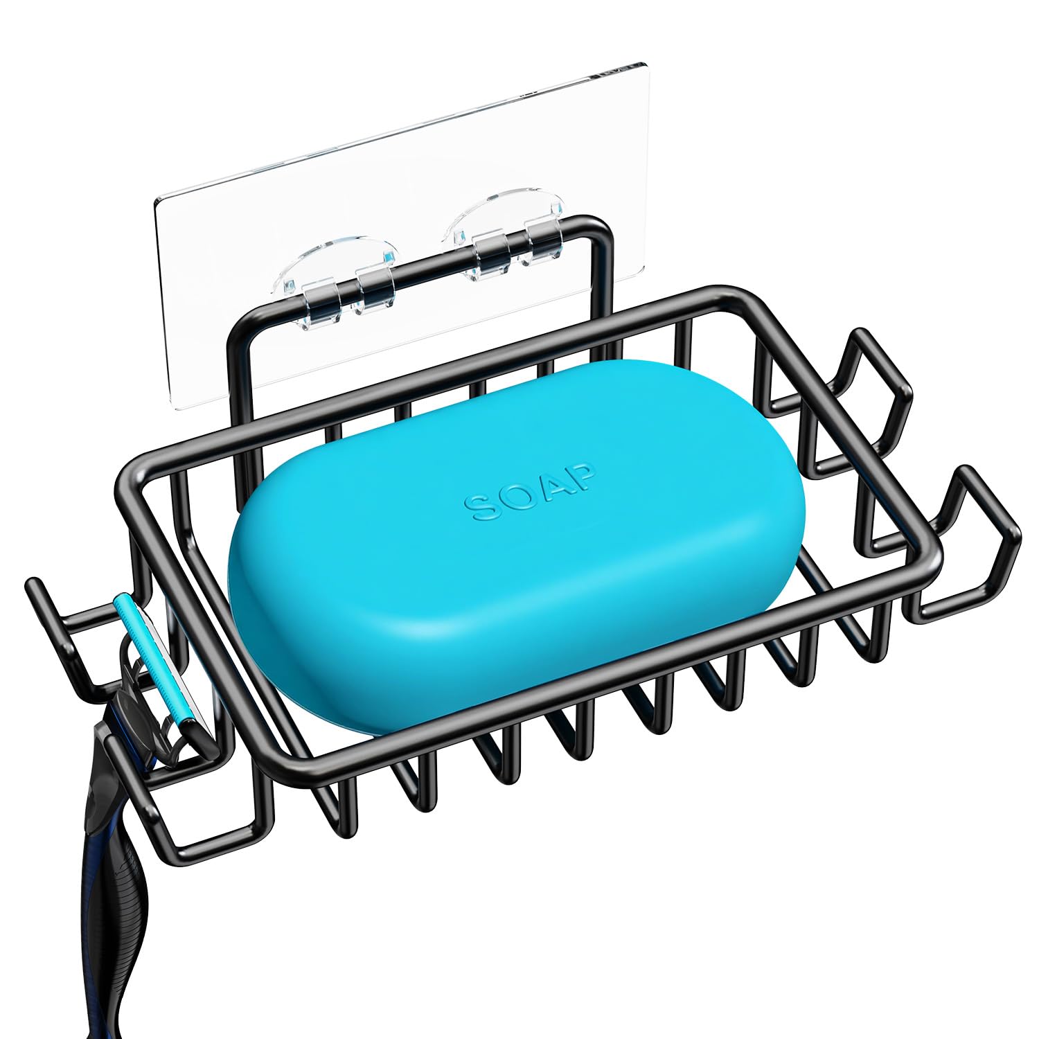 Nieifi Soap Dish Holder | Rustproof Stainless Steel with 4 Hooks
