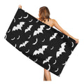 Jolof Store Bats Halloween Beach Towel | Quick Dry Microfiber Pool Towel