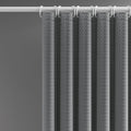 Lkw Ogechi Grey Waffle Weave Shower Curtain – Extra Wide Waterproof Polyester