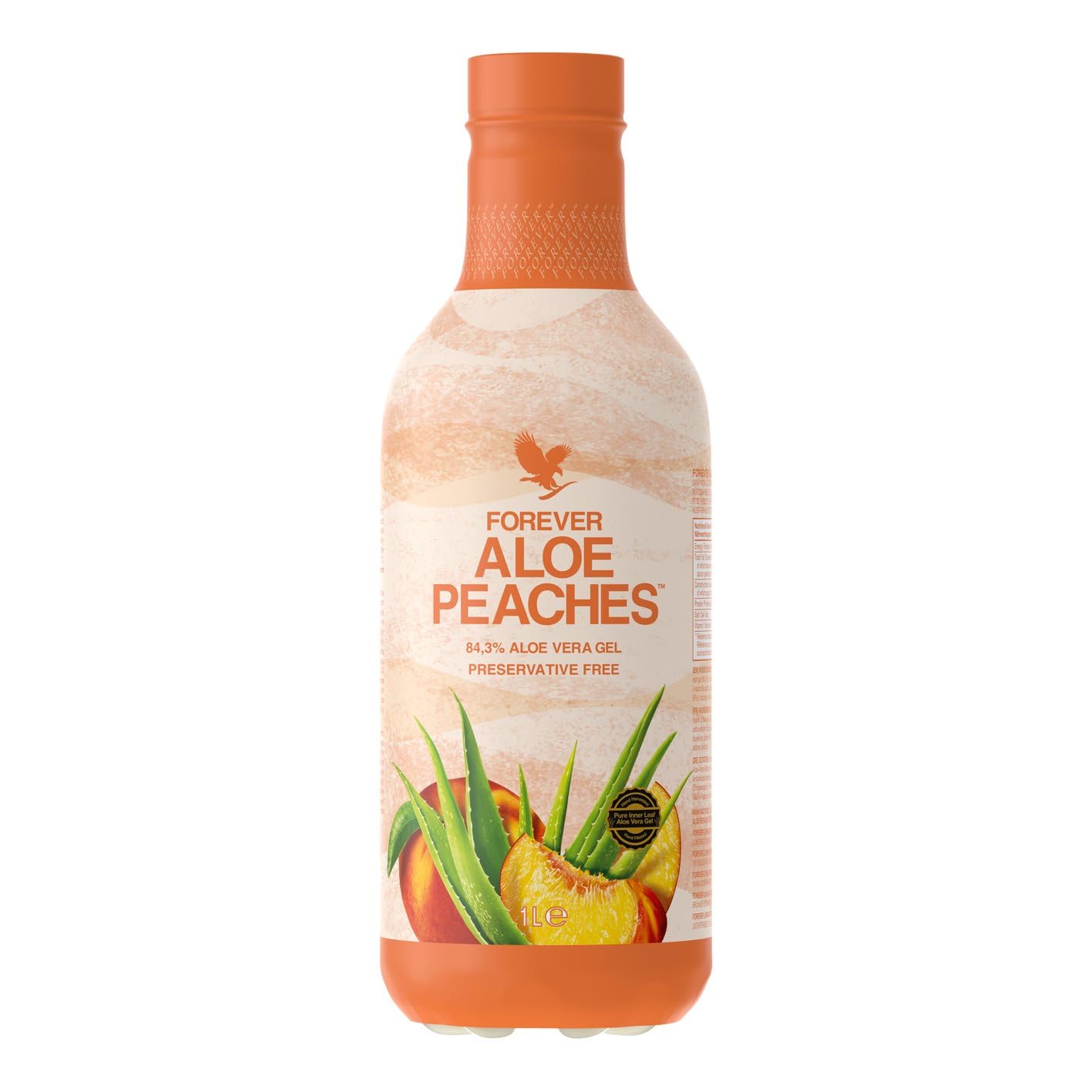 Forever Living Aloe Peaches - 84.3% Pure Aloe Vera Gel Drink - 1000ml