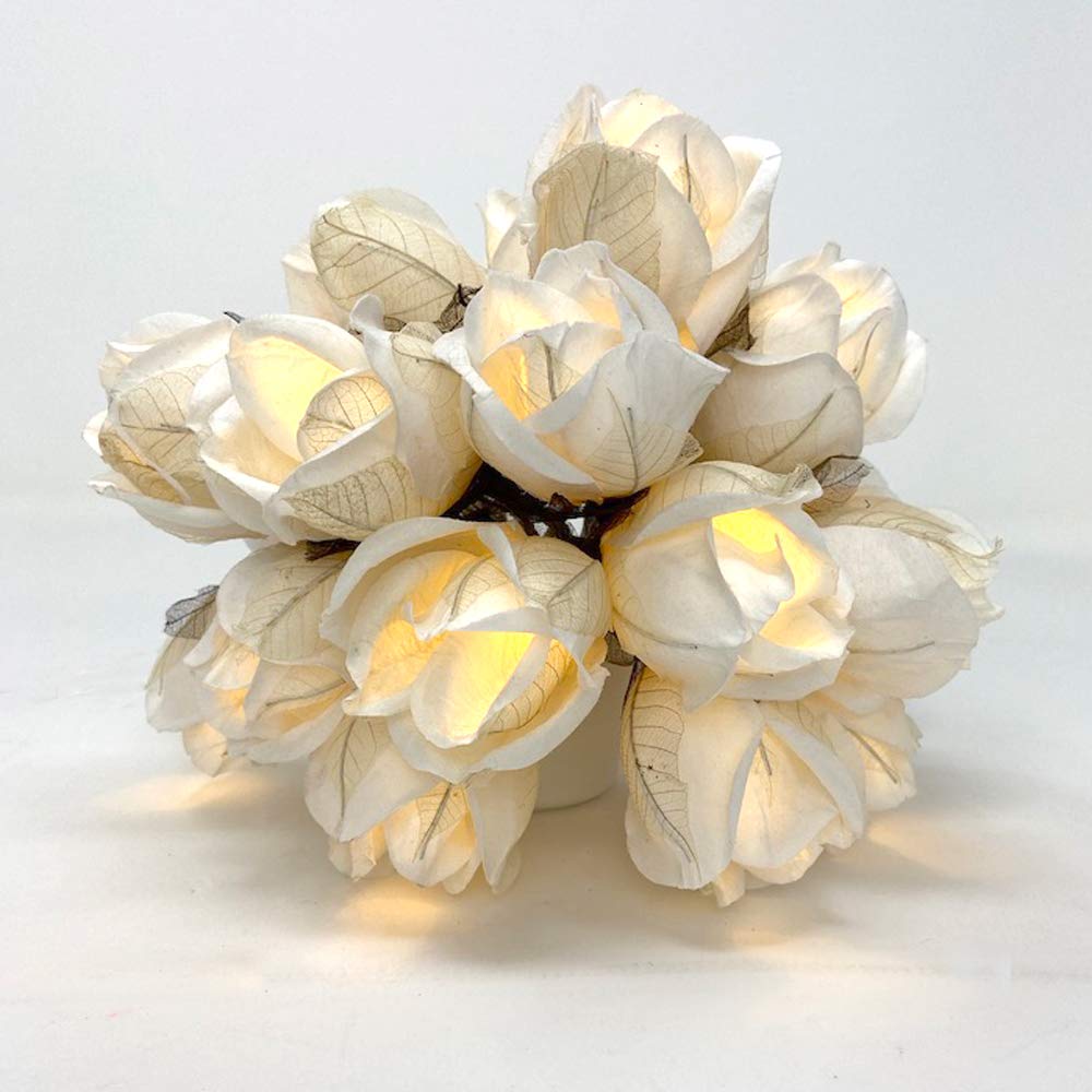 Blaze On Chelsea Rose Fairy Lights – 20 LED Mulberry Paper USB Lights