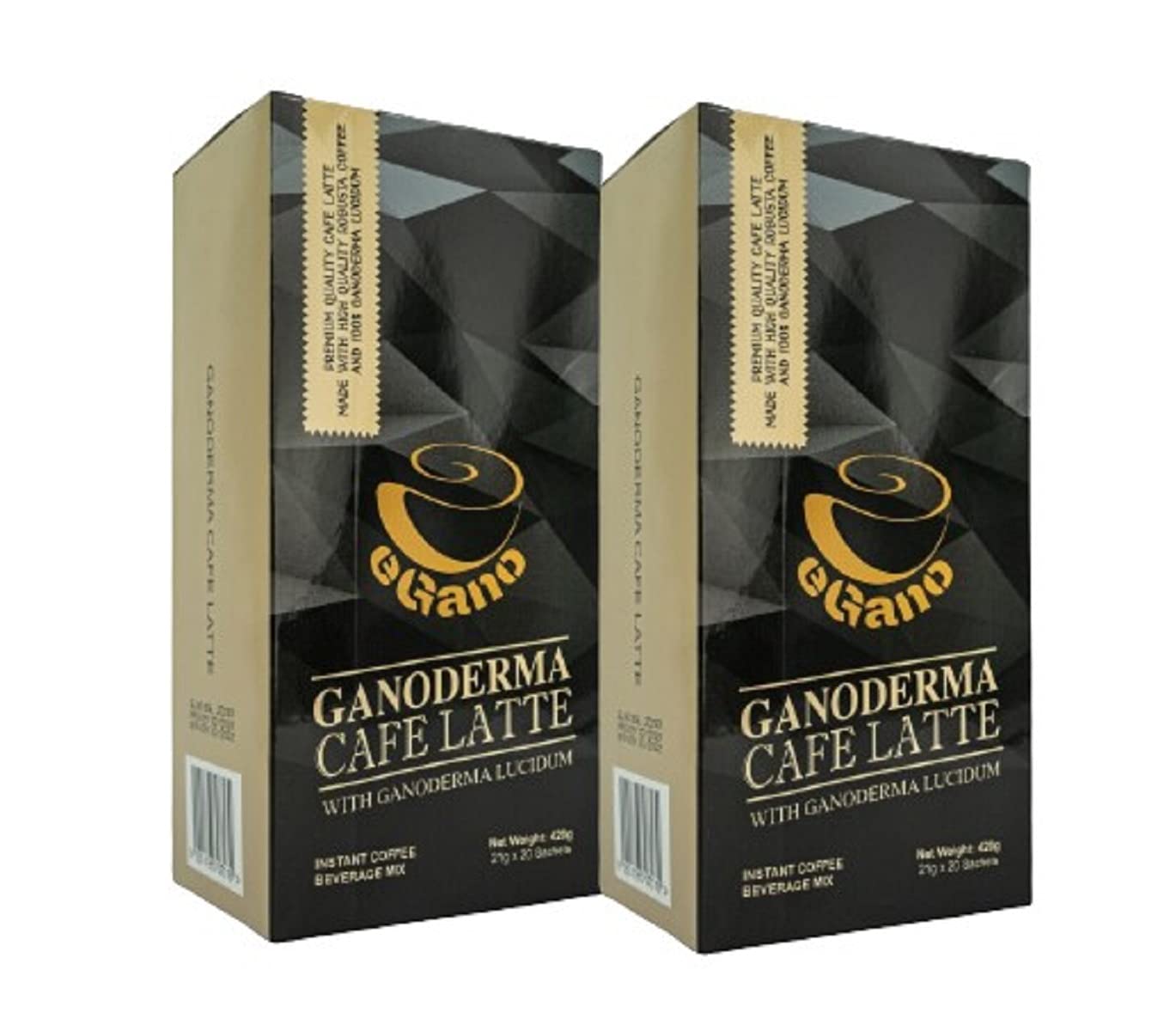 eGano Ganoderma Cafe Latte - Premium Mushroom Instant Coffee (40 Sachets)