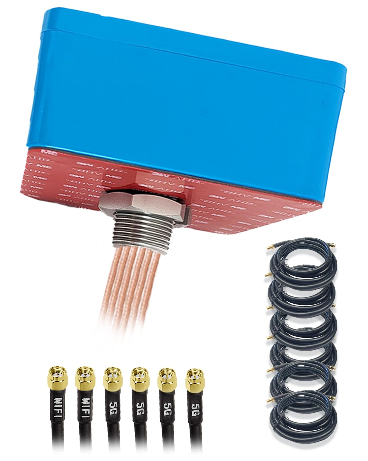 Maswell 5G 4X4 MIMO & WiFi 7 Outdoor Antenna – 700-6000MHz Combo