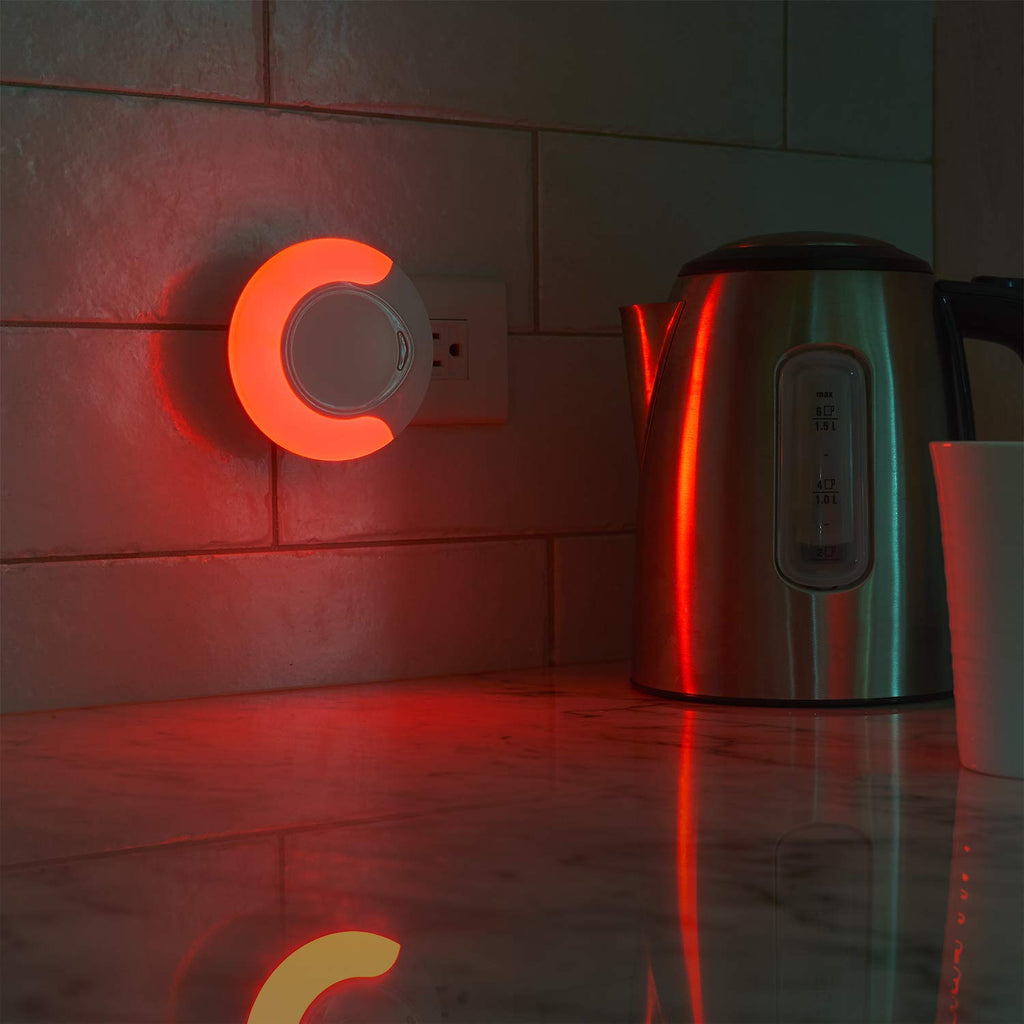 Jolof Store Red LED Sleep Aid Night Light | Dusk to Dawn Auto Sensor