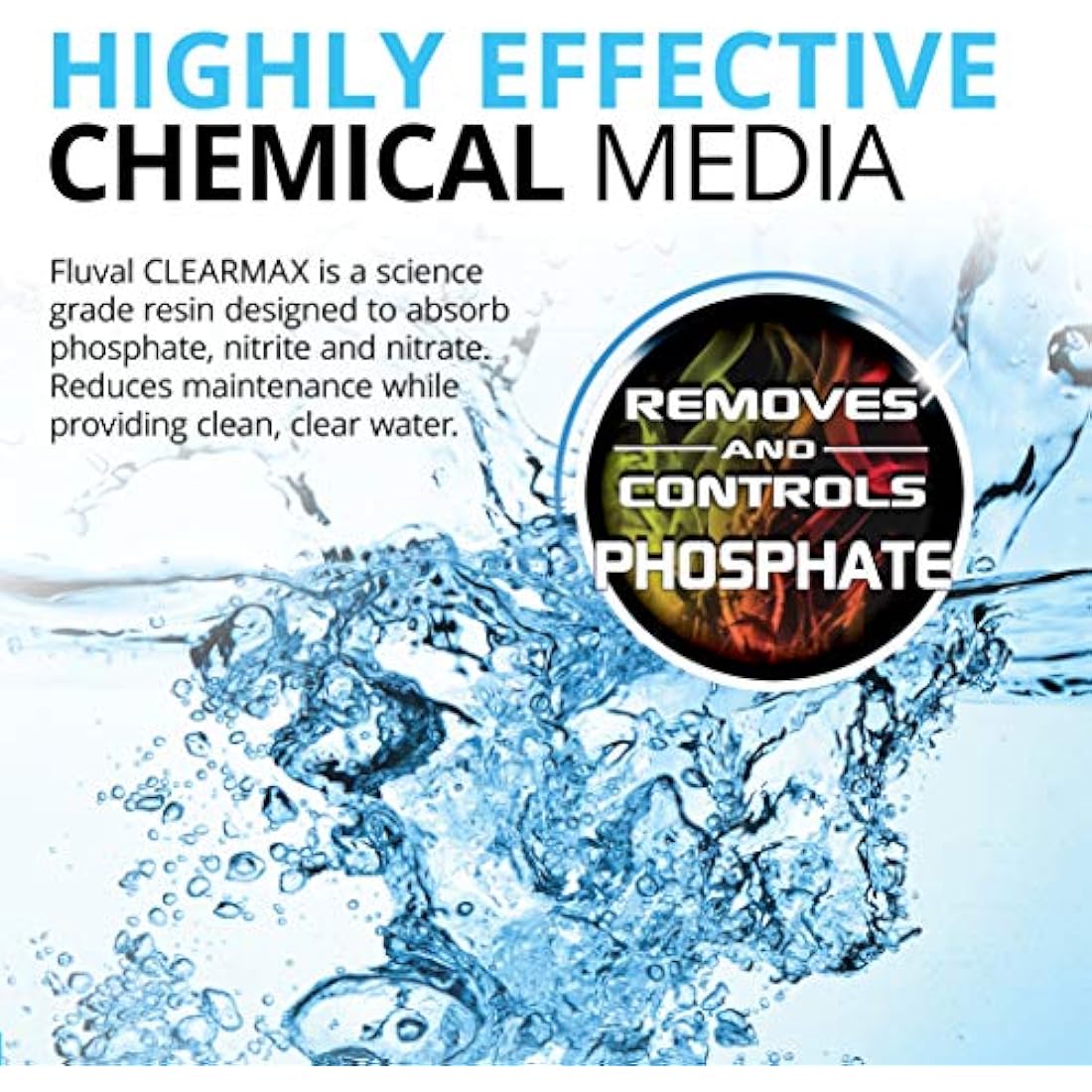 Fluval Clear Max Phosphate Remover - 300g Filter Media for Aquariums