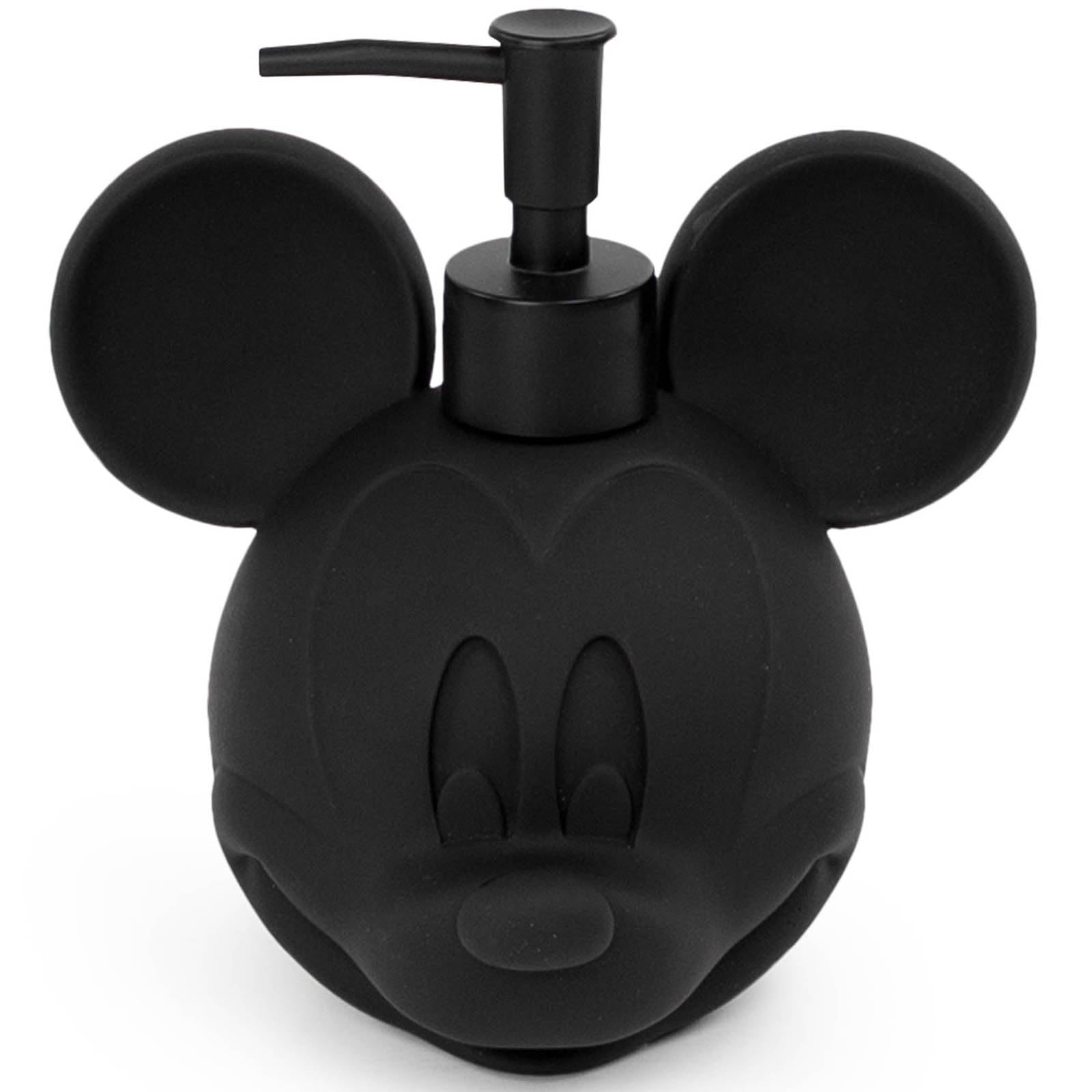 Disney Mickey Mouse Soap Dispenser – Black Resin Lotion Pump, 325ml