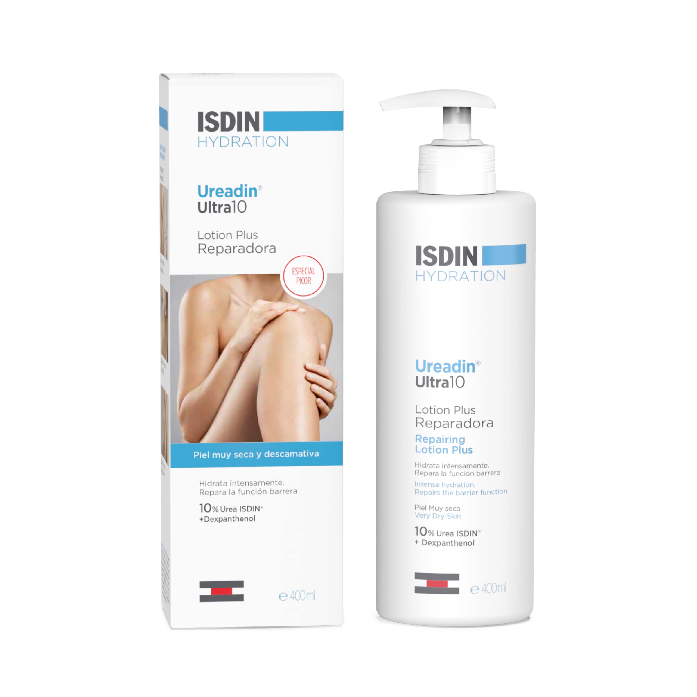 ISDIN Ureadin Ultra 10 Lotion Plus - 10% Urea Body Lotion for Dry Skin, 400ml