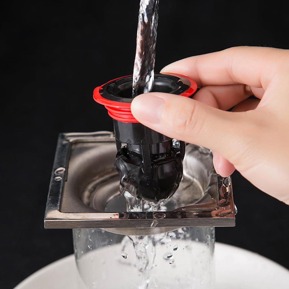 Shower Floor Drain Backflow Preventer, One-Way Drain Valve Sewer Core Anti-Odor Pipe Plug for Kitchen Bathroom White - image 3