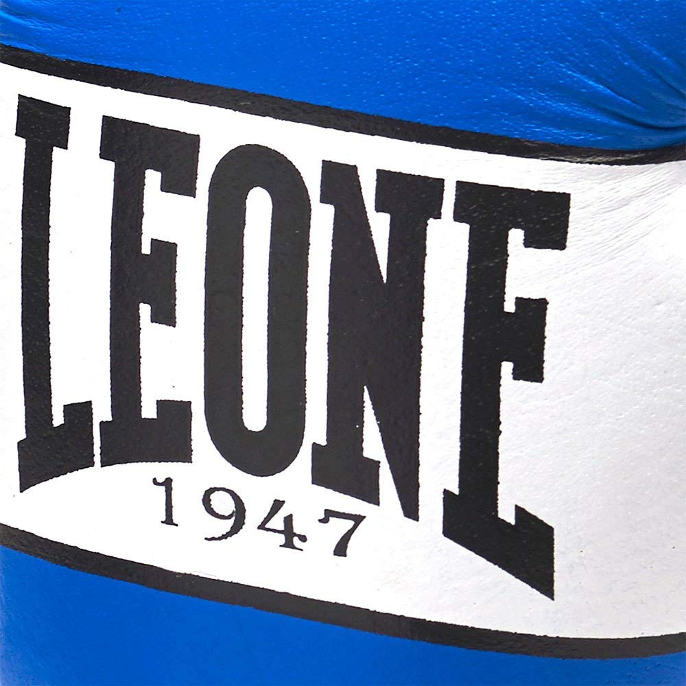 Leone 1947 Shock Boxing Gloves – Blue Leather Sparring Gear – 12 oz