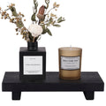 Jolof Store Wooden Riser – Handmade Farmhouse Soap Pedestal Tray, Black