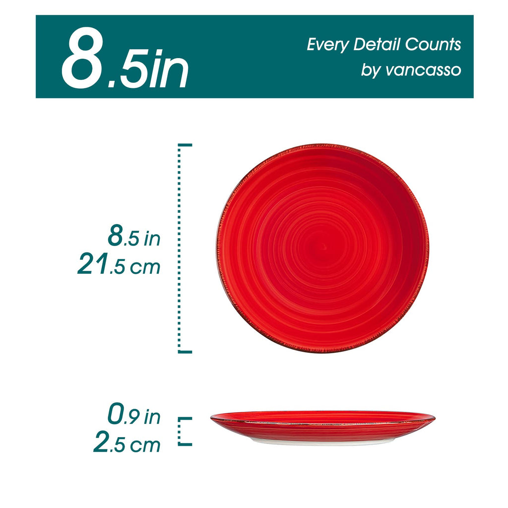 vancasso Bonita 8.5" Dinner Plate Set of 6 | Handpainted Stoneware