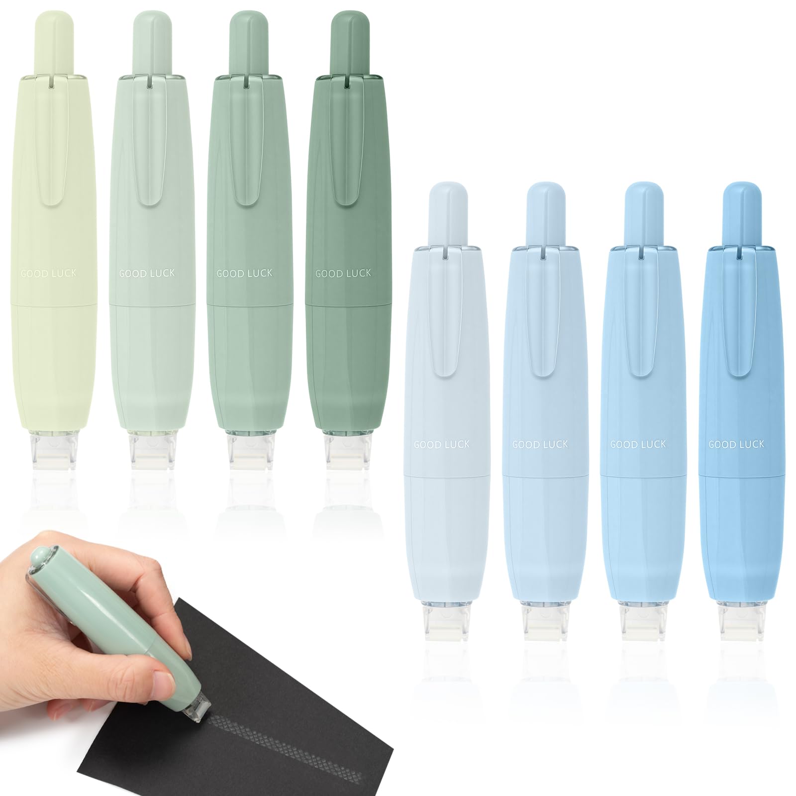 8Pcs Double Sided Tape Roller Pens for Scrapbooking & Crafting