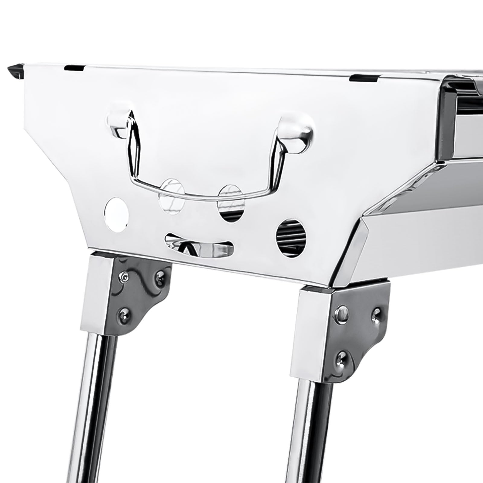 AGM Portable Charcoal Barbecue – Folding Stainless Steel Camping Grill