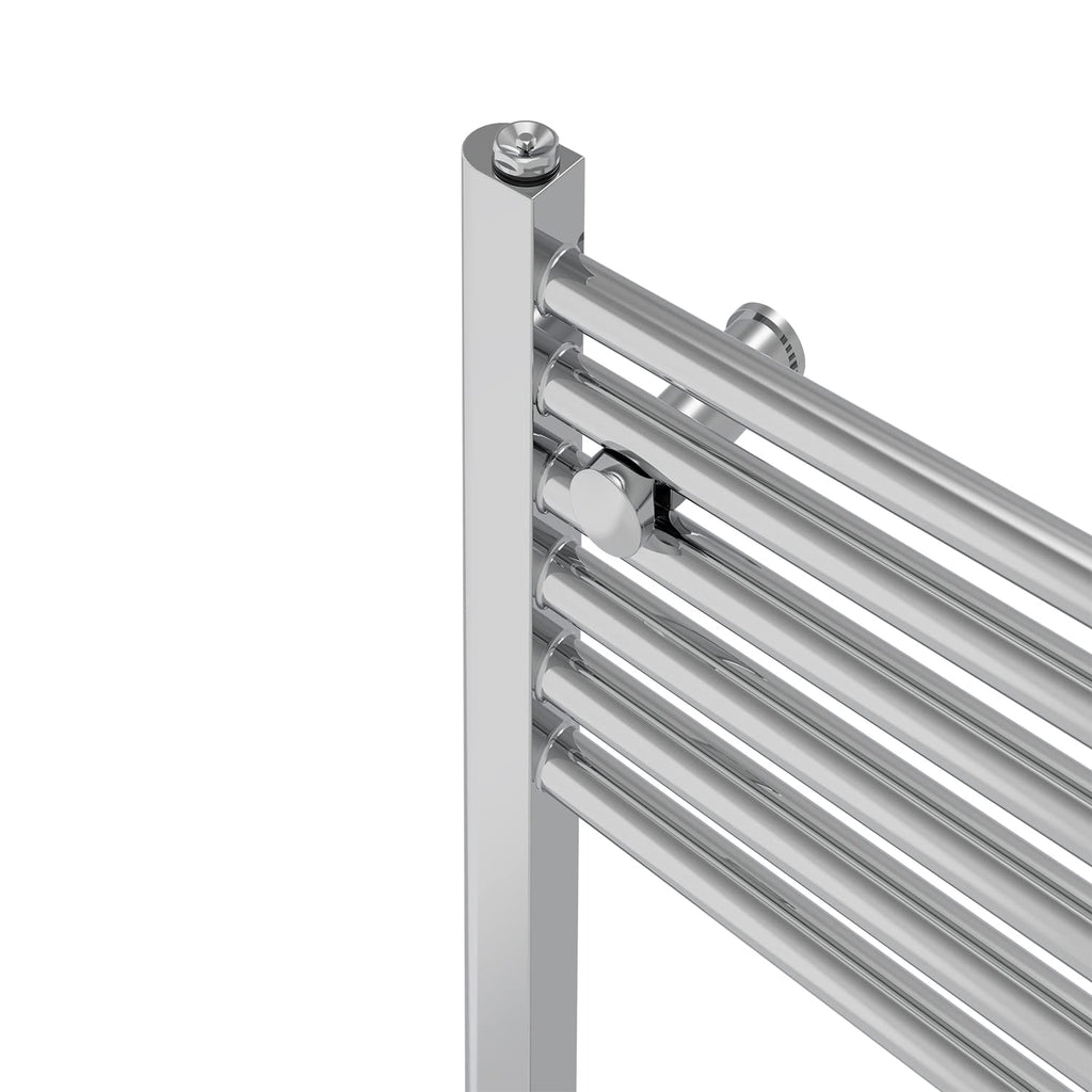 NRG Straight Chrome Bathroom Heated Towel Rail Radiator 1800x400mm - image 5