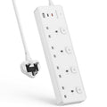 Jolof Store 4 Way Extension Lead with 30W USB Ports – Surge Protected