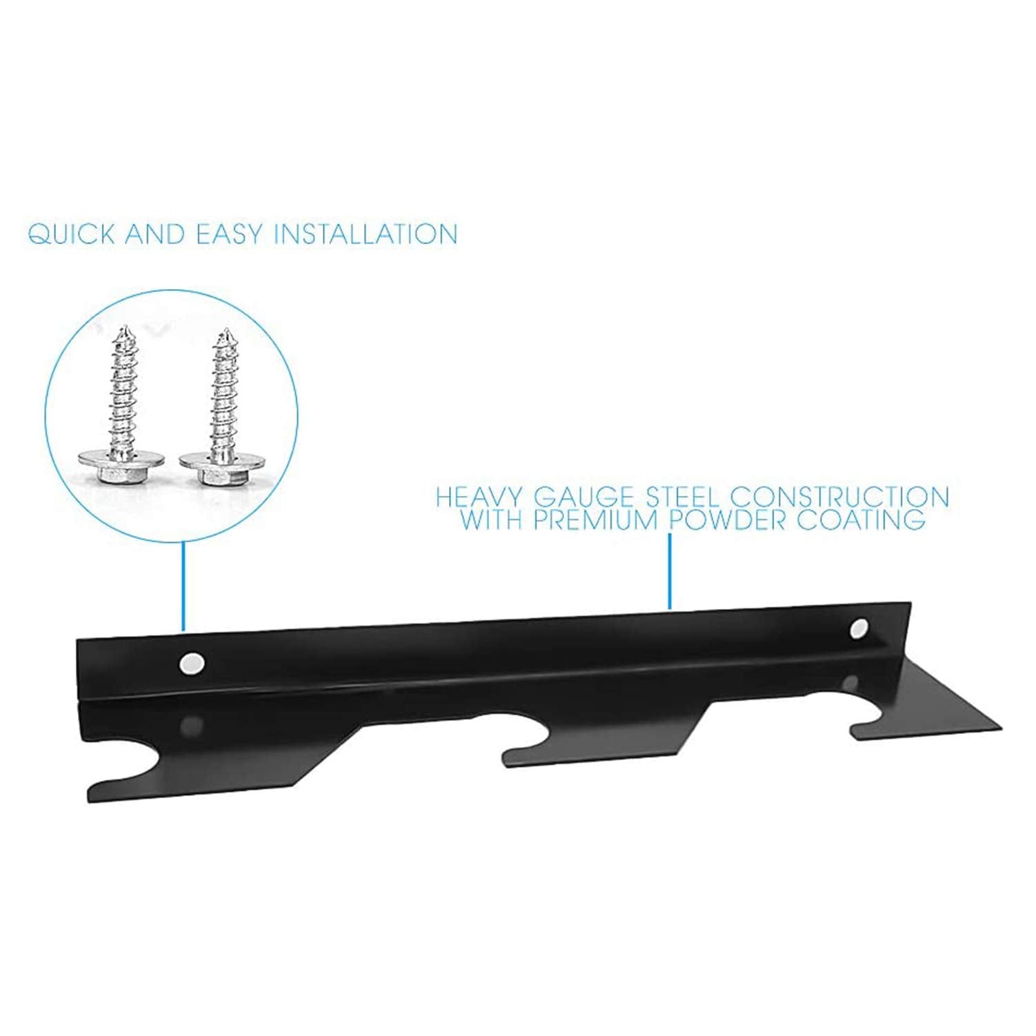 Aoneky Wall Mount Olympic Barbell Rack – 3-Bar Steel Storage Holder