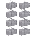 Dntorx 8 Pack 90L Moving Bags, Waterproof Storage Totes, Grey - image 1