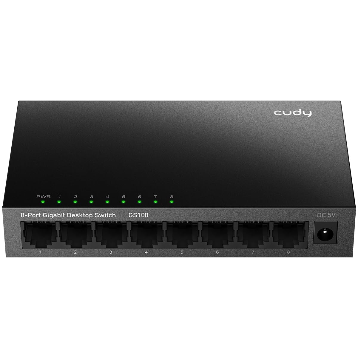 Cudy GS108 8-Port Gigabit Ethernet Unmanaged Switch | Metal Housing