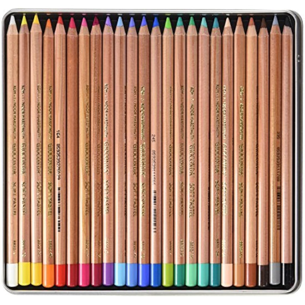 Koh-I-Noor Gioconda Soft Pastel Pencils - Professional Set of 24