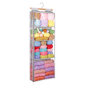 Syeeiex Hanging Yarn Storage Organiser | 4 Clear Pockets & Over-Door Hooks