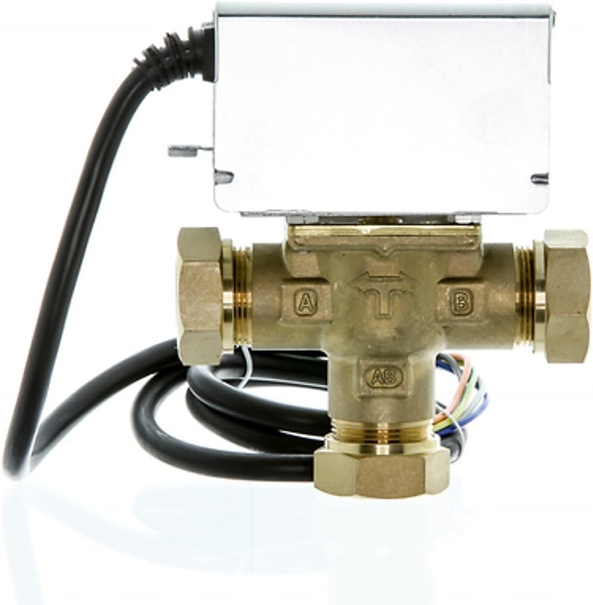 Team Controls 3 Port Mid Position Motorised Zone Valve - 22mm 5 Wire