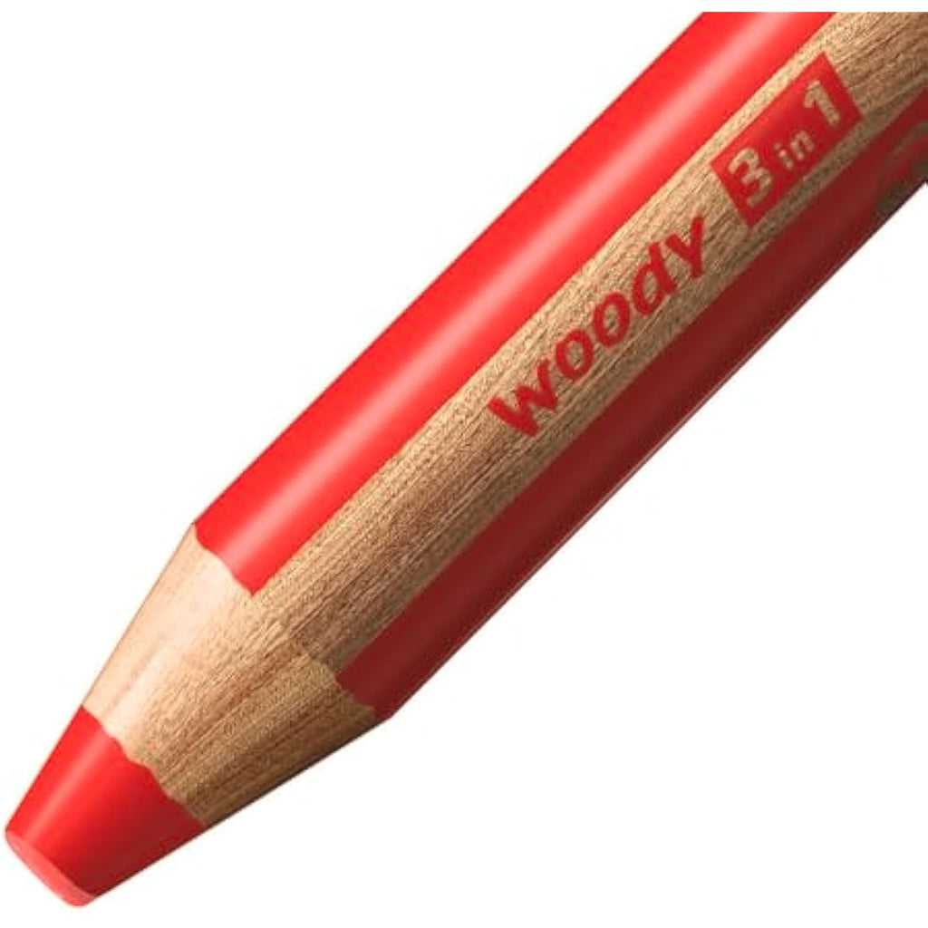 STABILO Woody 3-in-1 Watercolor Pencils - 18 Assorted Colors with Brush