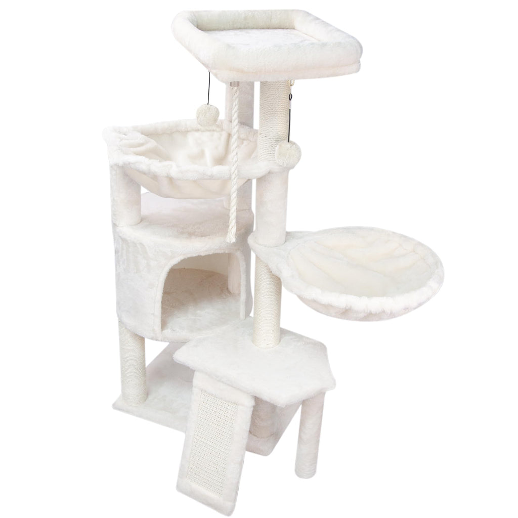 TWDEPART 95cm Cat Tree – Multi-Level Activity Centre with Condo & Hammocks