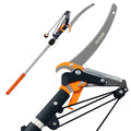 GARCARE 2-in-1 Pole Saw and Tree Pruner | Telescoping 1.4-2.1m Reach