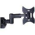 ProperAV Swing Arm TV Wall Mount | 23-43 Inch Tilt & Dual Pivot Black
